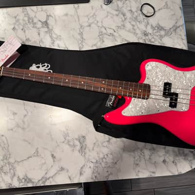 Brand new never played Fender Mark Hoppus Signature Jaguar Bass 2023 - Hot Pink image 3