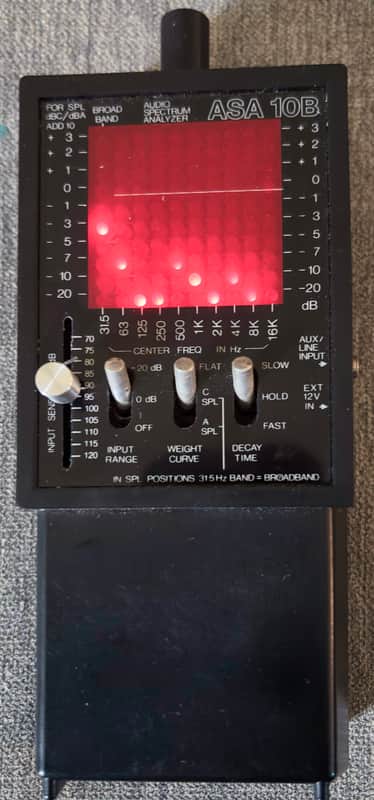 Vintage Gold Line ASA 10B Handheld Audio Spectrum Analyzer image 1