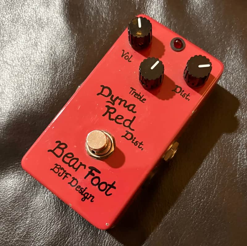 Bear foot dynamic red distortion　3-Knob Bearfoot - Dyna Red Distortion - BJF- Early 3 knob | Reverb