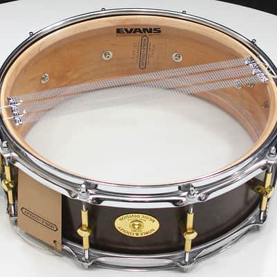 Noble & Cooley Solid Shell Classic Maple 5" x 14" Snare Drum w/ VIDEO! Espresso Satin image 5