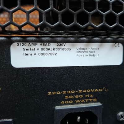 Peavey 3120 120W Head 2010s - Black image 8