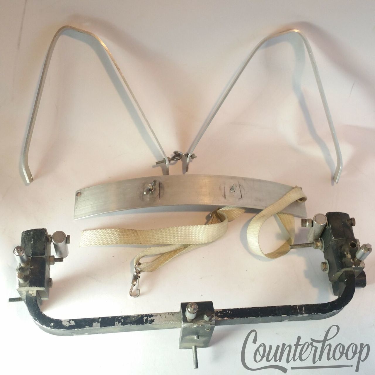 Ludwig Marching Bar Snare Drum Carrier Harness Parade Mount Bracket Parts Lot* — main photograph