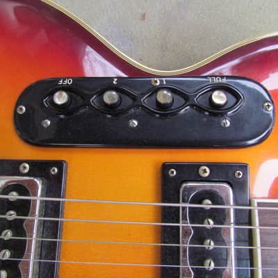 1960's Sano S-90 Semi Hollow Body Guitar W/OHC Cherry Sunburst Made In Italy Sano Wacky Guitar image 12