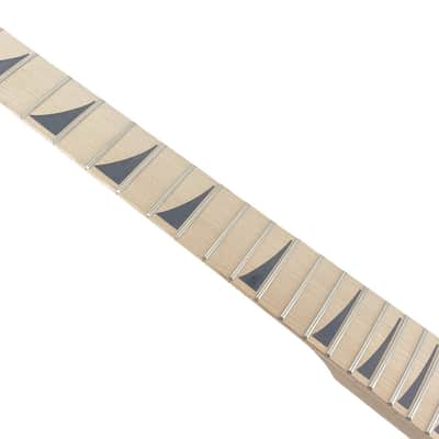 Reversed Headstock Electric Guitar Neck Maple Neck & Fingerboard, Unfinished (25.5" Scale) image 7