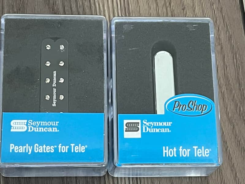 Seymour Duncan Seymour Duncan Pearly Gates Tele Bridge / STR-2 Hot Rhythm Tele Neck Pickup Set image 1
