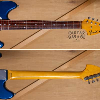 2002 Fender Japan Mustang MG69 Competition Blue "Teen Spirit" offset guitar - cool CIJ! image 5