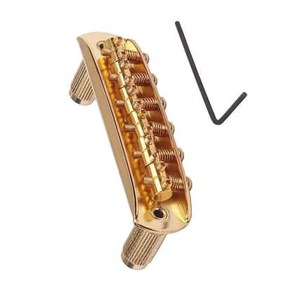Gold Adjustable Jazzmaster Style Guitar Vintage Bridge image 5