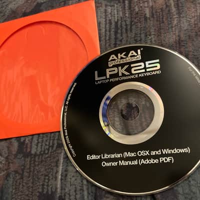Original Akai LPK25 driver CD from 2009 imagen 1