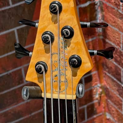 Warrior Dran Michael 5-String Bass 2020 - outstanding Quilty Maple example boy do we luv these Basses ! image 6