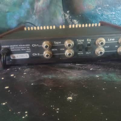 MXR Stereo Graphic Equalizer Model 114 1980's - Black with Wood panels image 5