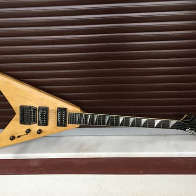 Jackson KV1 Dave Mustaine Korina 90s Megadeth Natural King V image 1