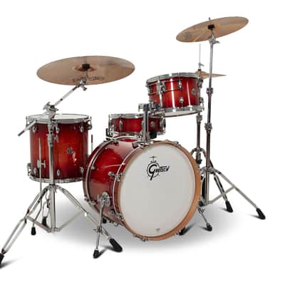Gretsch Catalina Club Fusion Drum Kit Shell Pack, Gloss Crimson Burst image 3