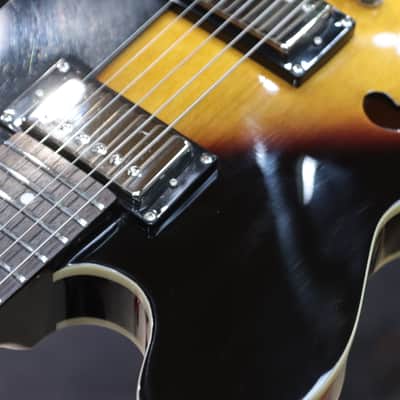 Epiphone Dot Historic ES-335 Design Vintage Sunburst Semi-Hollow Electric Guitar image 13
