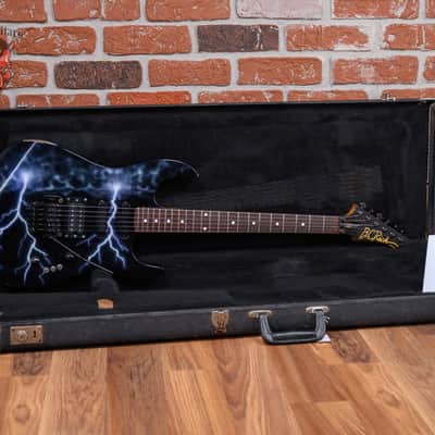 B.C. Rich ST-3 Lightning Bolt Graphic 1988 w/Hard Shell Case image 2