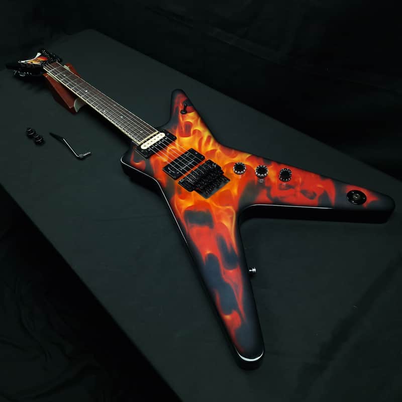Dean Dime O Flame ML Dimebag Darrell Signature Floyd Rose Seymour Duncan Pantera Damge Plan guitar
