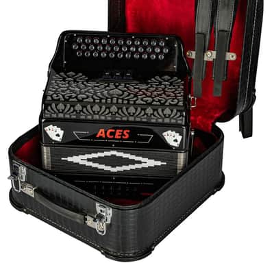 Hohnica Aces Accordion 3-Register EAD Tone - Black (ACES II EBK) image 5