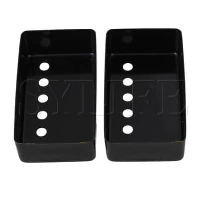 Black Humbucker Neck & Bridge Guitar Pickup Covers Set of 2 image 3