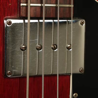 1965 Gibson EB-0 Bass Cherry wide nut width image 4