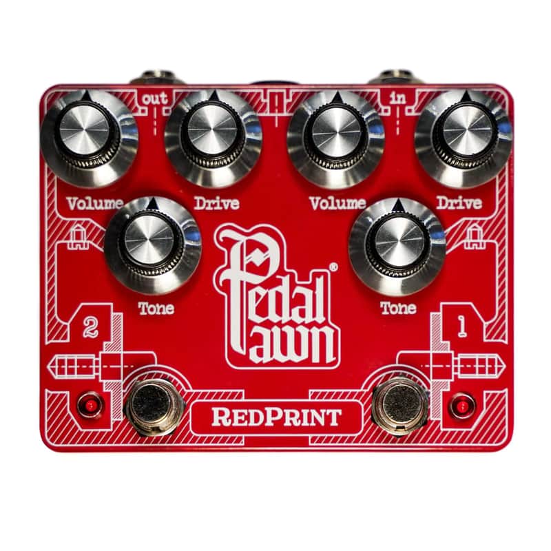NEW Pedal Pawn RedPrint Dual Overdrive Guitar Pedal *Authorized Dealer* image 1