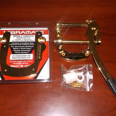 Genuine Bigsby B5 With V5 Vibramate Quick Mount Kit - GOLD