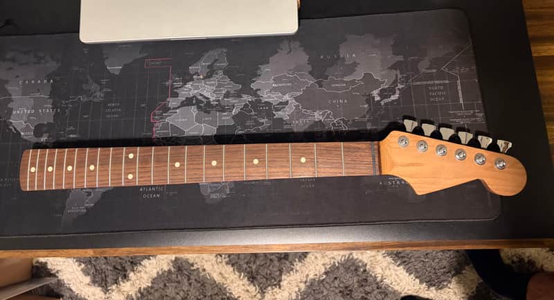 Warmoth Stratocaster Neck - Roasted Maple Rosewood image 1