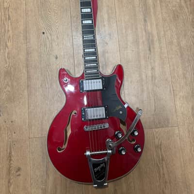 Hagstrom Alvar Bigsby B3 Wild Cherry Transparent image 1