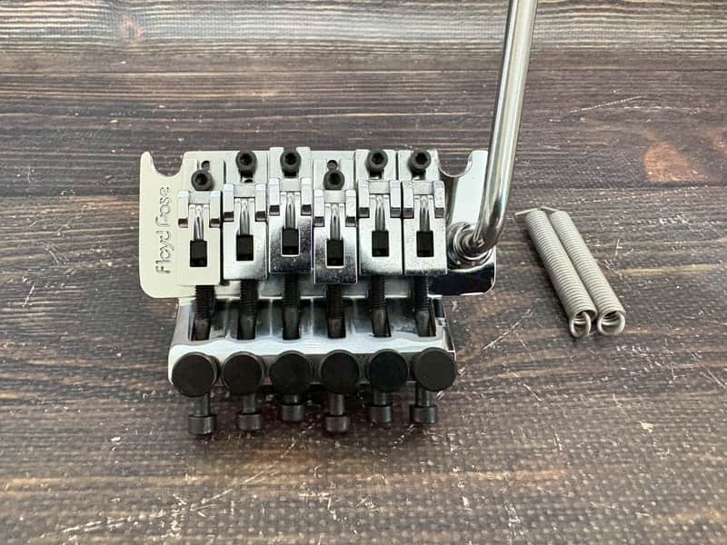 80s Floyd Rose Made in Germany Tremolo Bridge Chrome image 1