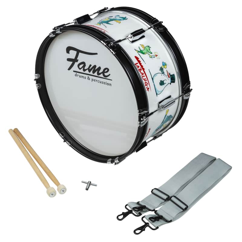 Fame Junior Marching Bass Drum Tabaluga 16"x7" - Marching bass drum image 1