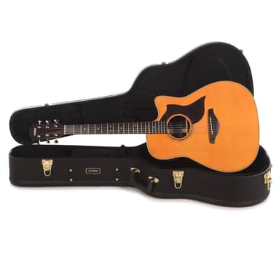 Yamaha A Series A5R A.R.E Dreadnought Cutaway Acoustic/Electric Vintage Natural image 9