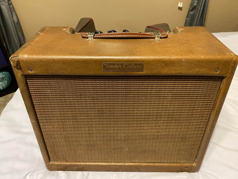 Fender Deluxe Amplifier 1958 - Brown Tolex image 1