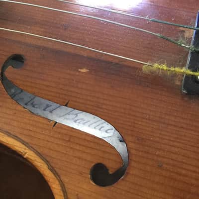 Rare Antique Robert Baillie Scottish Fiddle 1874 with GSB Case image 7