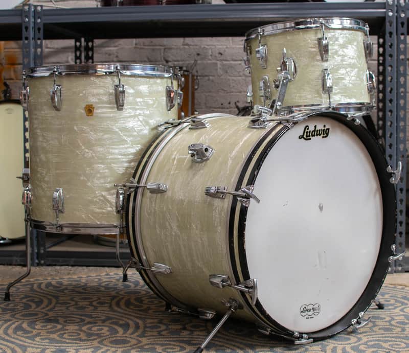 Ludwig No. 987 "Super Beat" Outfit 9x13 / 16x16 / 14x20" Drum Set 1960s image 8