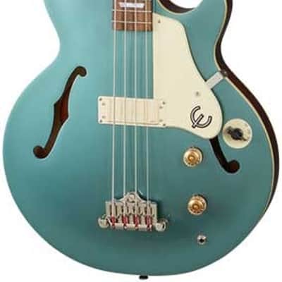 Epiphone Jack Casady Signature Bass with Laurel Fretboard 2020 - Present - Faded Pelham Blue image 1