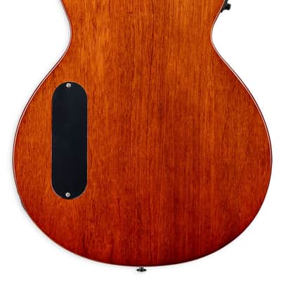 ESP LTD TL-6 Acoustic Electric Guitar. Quilted Maple Charcoal Burst image 3