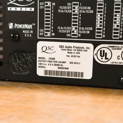 QSC CX302 2-Channel Power Amplifier CG0103L image 10