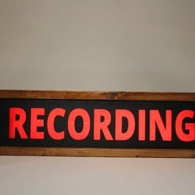 Studio Recording Sign On Air Sign Light Studio Warning Light Wood RCA Style - Brand New image 1