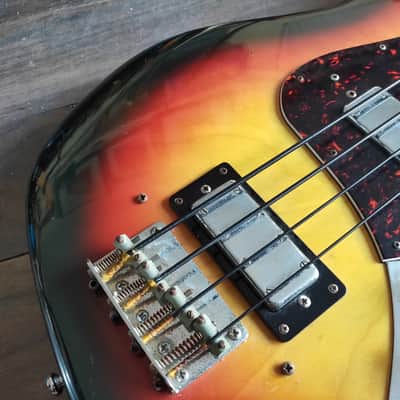 1972 Greco Japan JB450 Jazz Bass Humbuckers MIJ (Sunburst) image 3