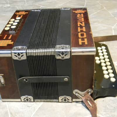 antique historic HOHNER CLUB MODELL 1 diatonic button accordion Germany 1930s image 2