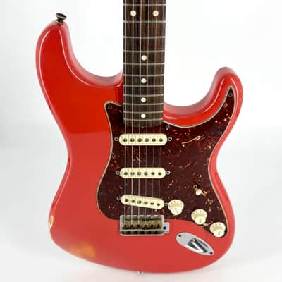 2010 Fender Custom Shop Limited Edition ’62 Stratocaster Relic Abby Ybarra - Fiesta Red image 4