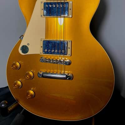 Left Handed 1950s Les Paul Standard Goldtop Electric Guitar image 1