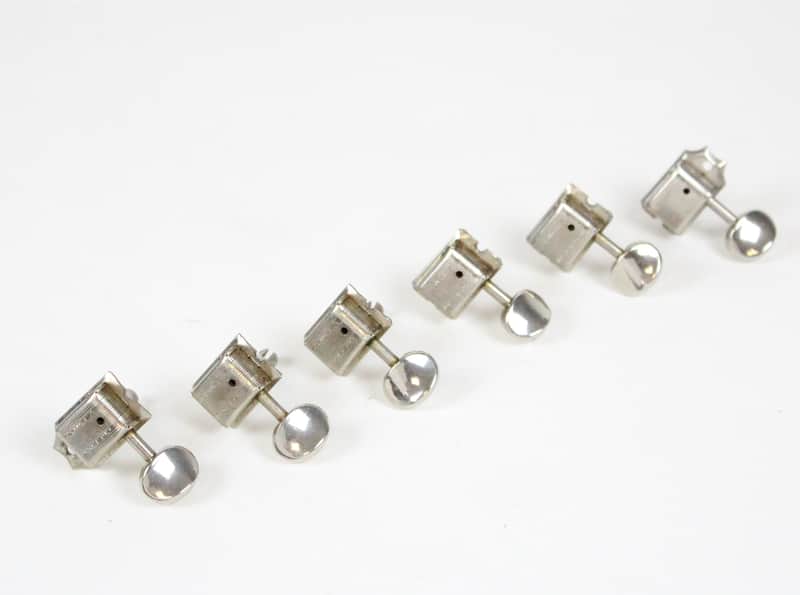 1964 1965 1966 Fender Kluson Deluxe Double Line Tuners Jaguar/Jazzmaster/Stratocaster ~NICKEL~ Pre-CBS 1960s USA image 1