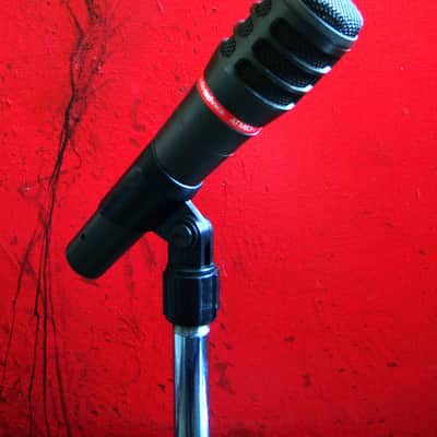 Vintage 1990's Audio-Technica ATM63HE dynamic hyper cardioid microphone w accessories Low Z # 1 image 3