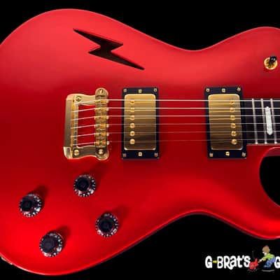 2025 Knaggs Kenai Hollowbody LB with Lightning Bolt F-Hole ~ Candy Apple Red image 1