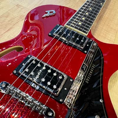 Duesenberg Starplayer TV 2024 Semi-Hollow Electric Guitar Red Sparkle image 7
