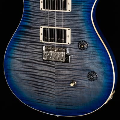 PRS CE 24 Willcutt Exclusive Run Faded Gray Black Blue Burst w/ Blue Back (437) image 1