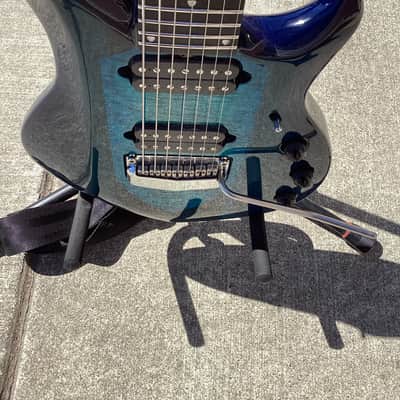 Ernie Ball Music Man John Petrucci Majesty 7 Early2000 - Blue image 3