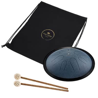 Meinl Sonic Energy 10" Compact Steel Tongue Drum, C Minor, 8 Notes, 432 Hz, Navy Blue image 4