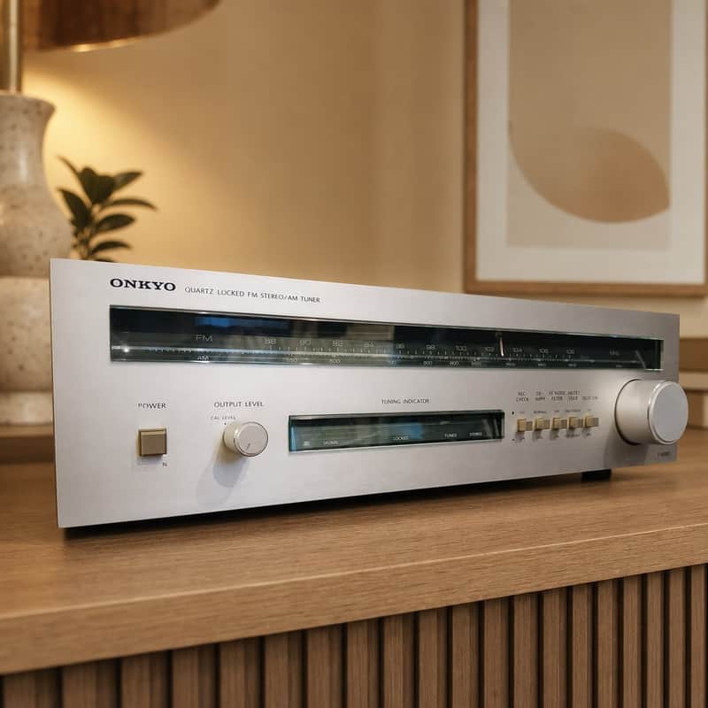 ONKYO T-4090 Rare Vintage MINT Stereo Tuner Warranty Tested FM/AM image 1