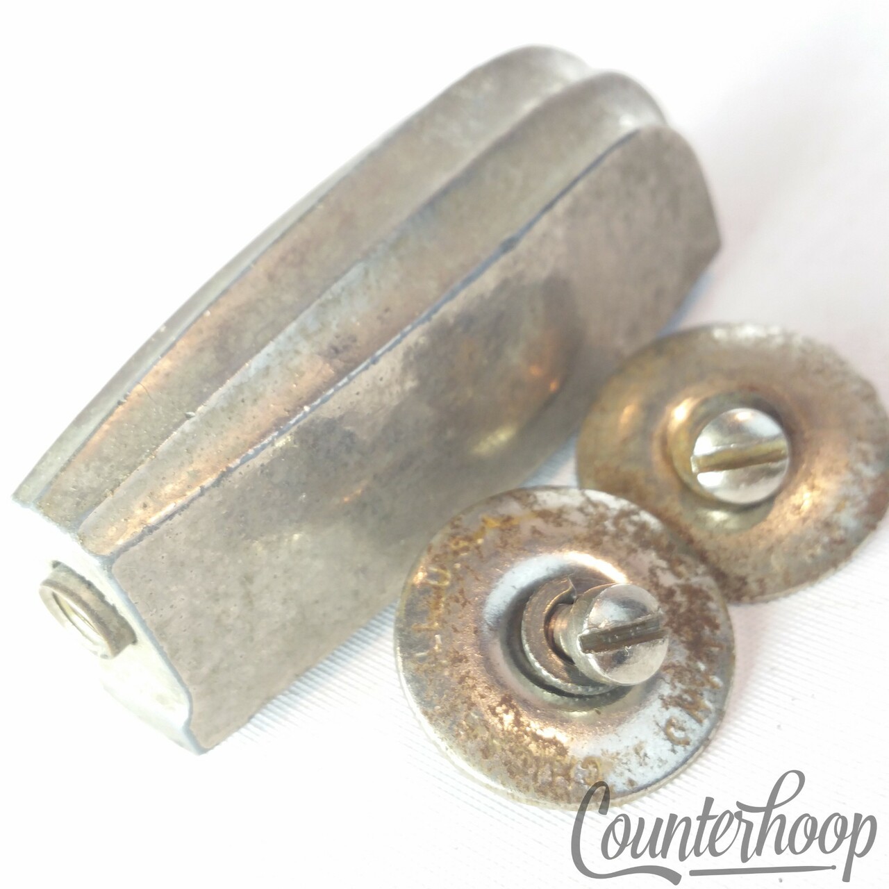 Slingerland Bass Drum Lug Nickel Beavertail Radio King Chicago USA Vintage 40s* — main photograph