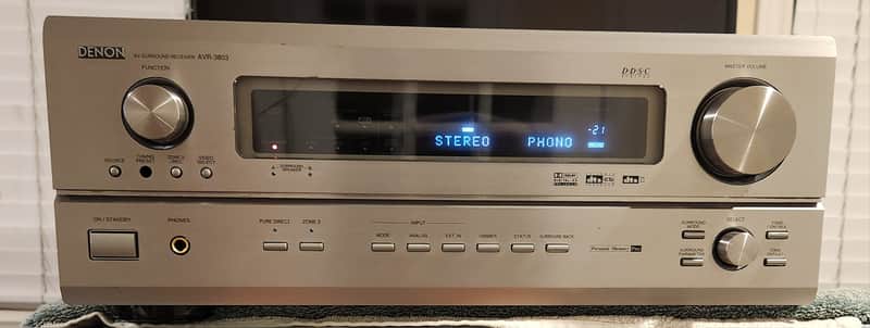 Denon Denon AVR-3803 i7.1-channel, 110-watt-per-channel 90s - Silver image 1